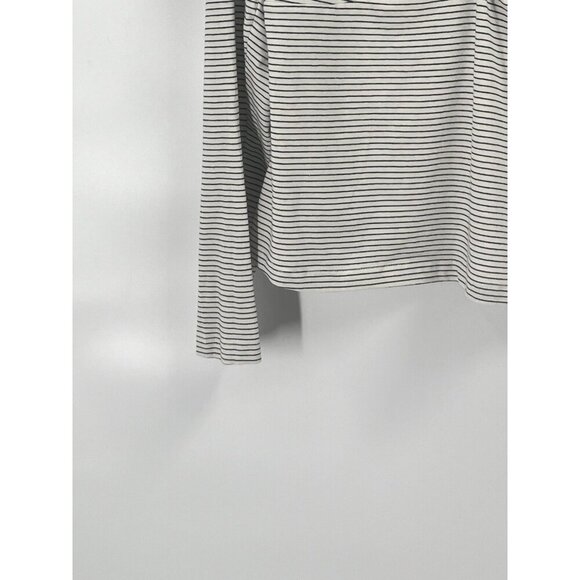 MNG Mango Stripedd Knot V Neck Long Sleeve T Shirt Sz XL NWT - Picture 3 of 8